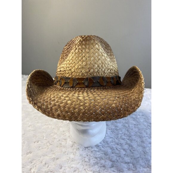 Shyanne Straw Hat Western Country Girl OS Wear It. Mean It. Concert Ready - Picture 2 of 12